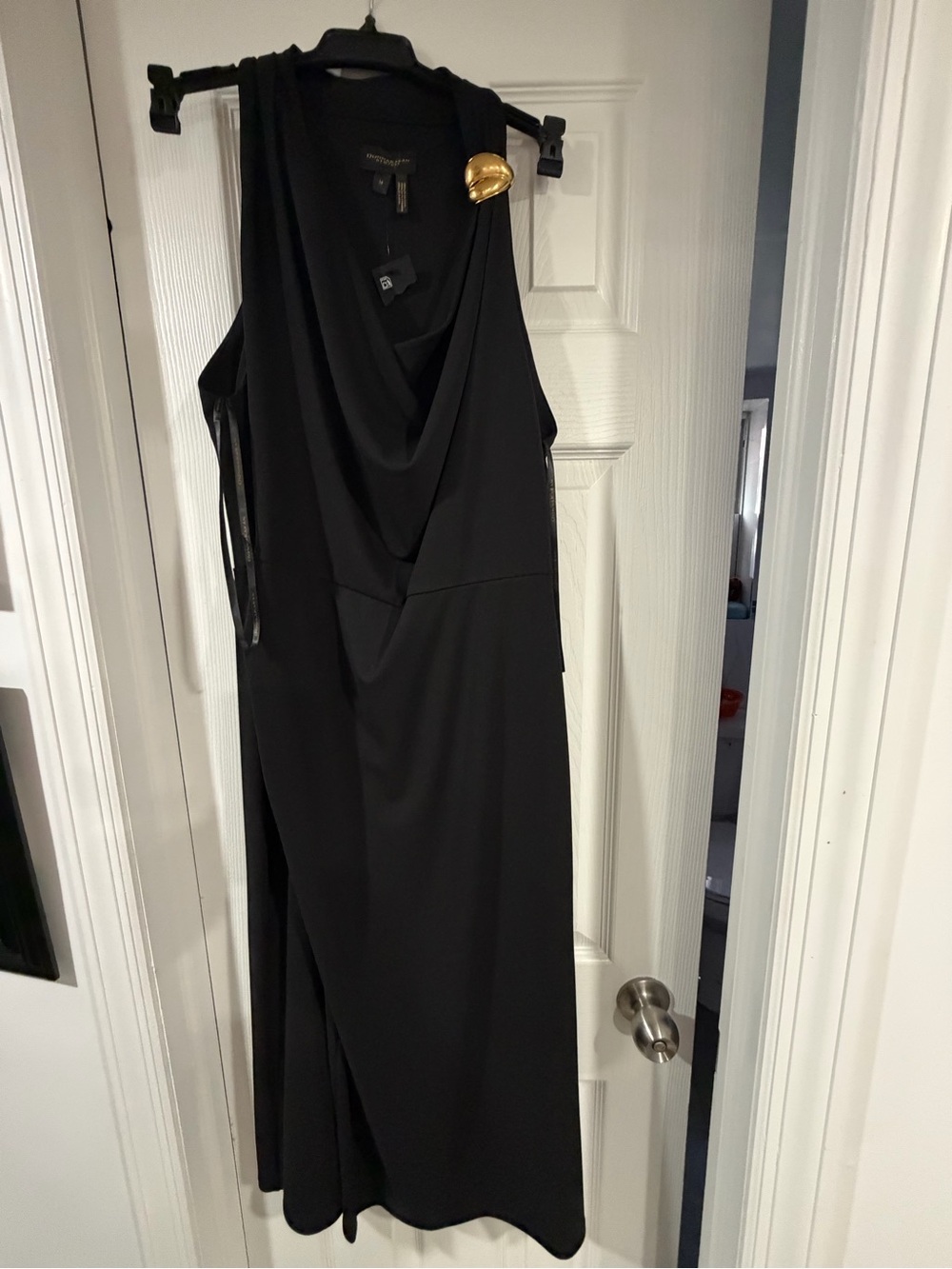 Donna Karan New York Black Maxi Dress Size 14